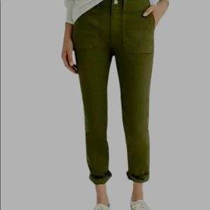 J. Crew Straight Leg High Rise Crop Jean in Garment Dyed Denim❤️